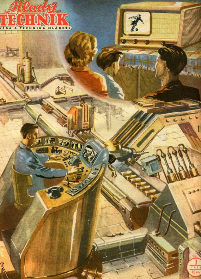 1.číslo časopisu MLADÝ TECHNIK – 7.ročník – 1953