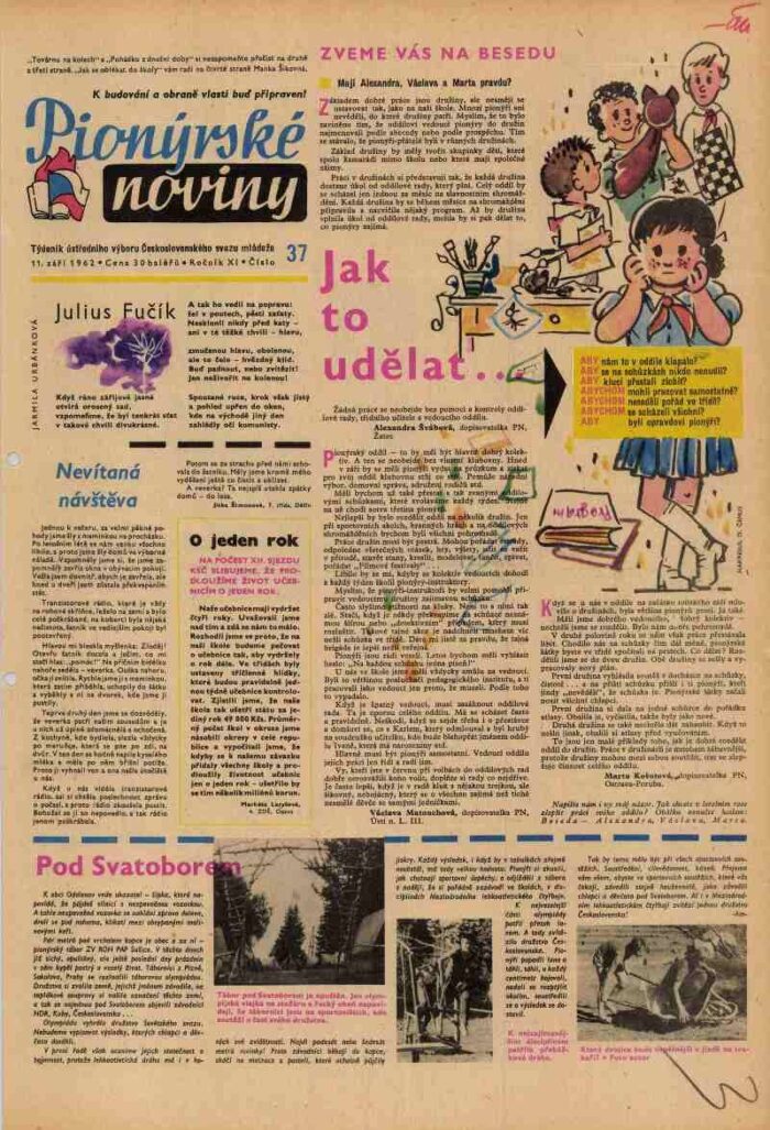 PIONÝRSKÉ NOVINY – 11. ročník (1962) čísla 2 – 52