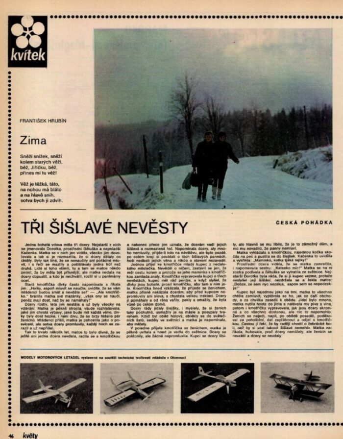 Skompletizovanie prílohy časopisu KVĚTY – KVÍTEK 21.ročník