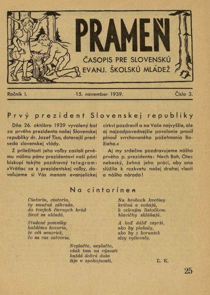 1.ročník časopisu PRAMEŇ